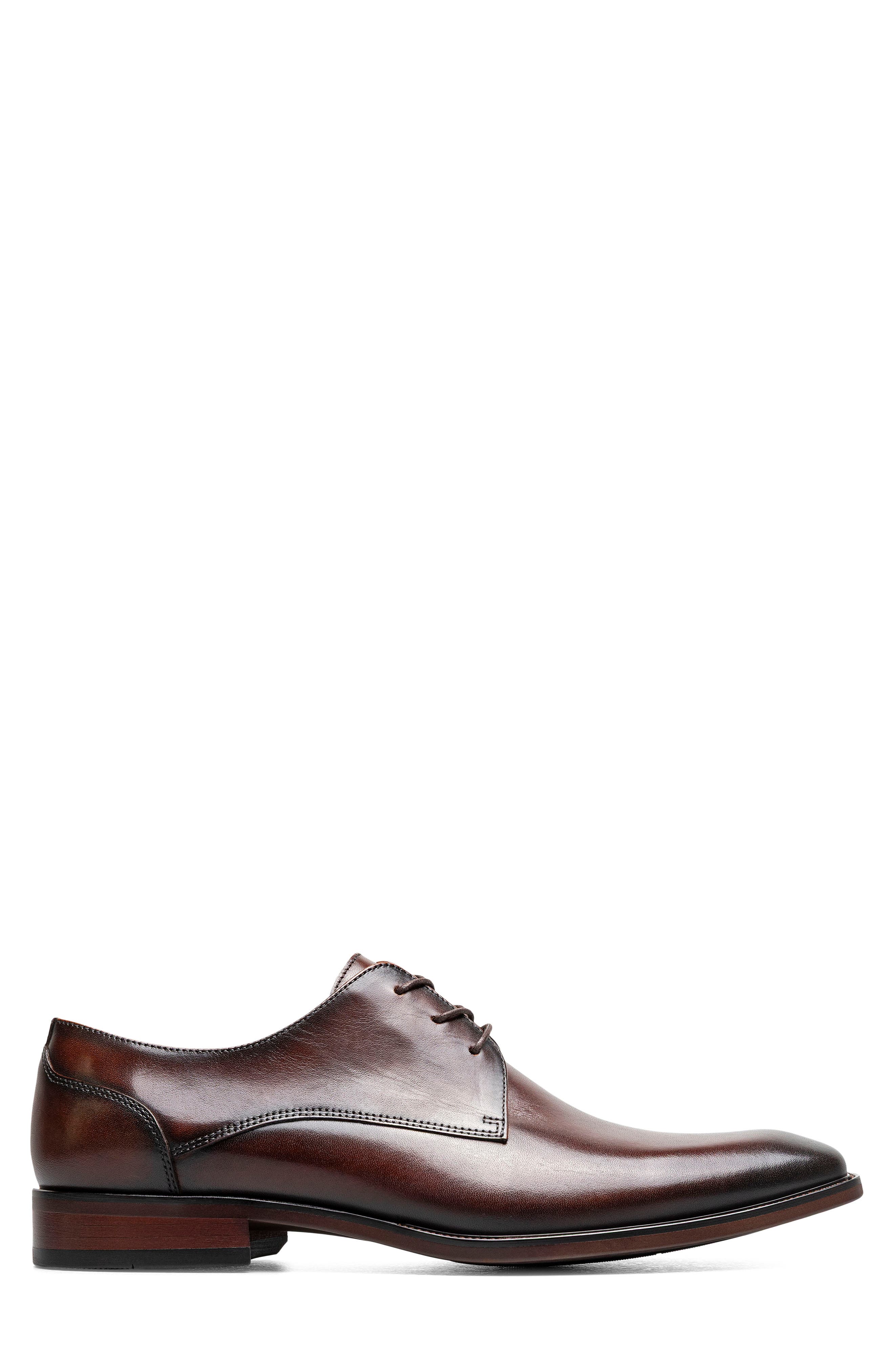 Sorrello Lux Plain Toe Derby, Alternate, color, BROWN