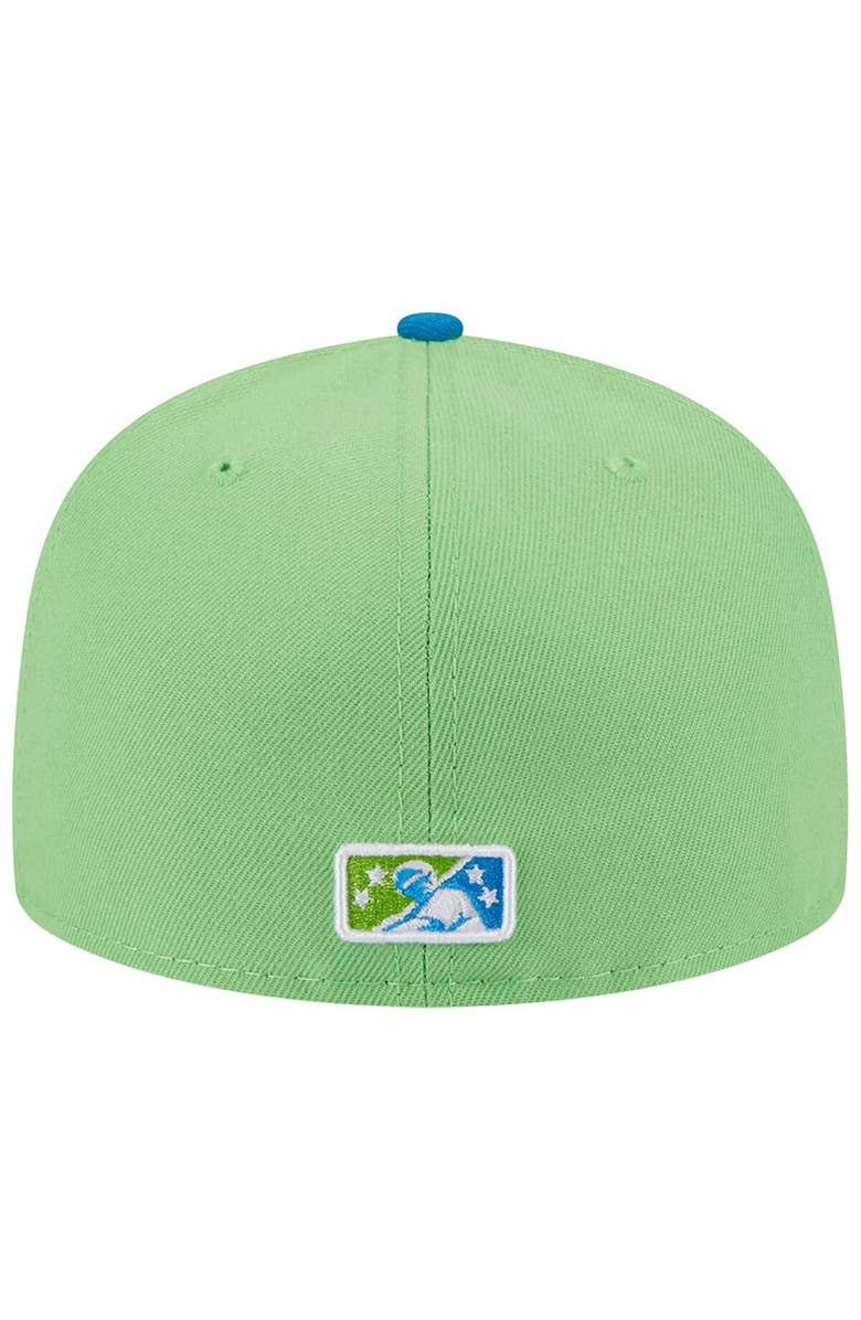 New Era Men's New Era Green Pensacola Blue Wahoos Theme Nights Pensacola Mullets 59FIFTY Fitted Hat, Alternate, color, Green