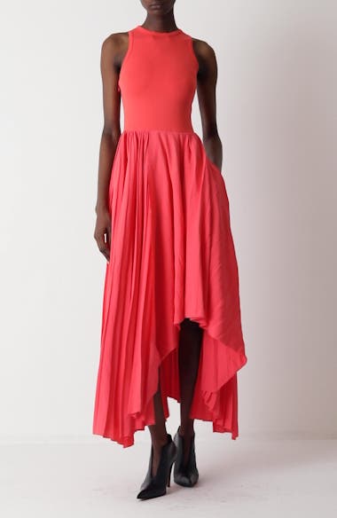 asymmetric midi dress zara Asymmetric Twisted 100% Cotton Midi Dress – shopaleena main image 1