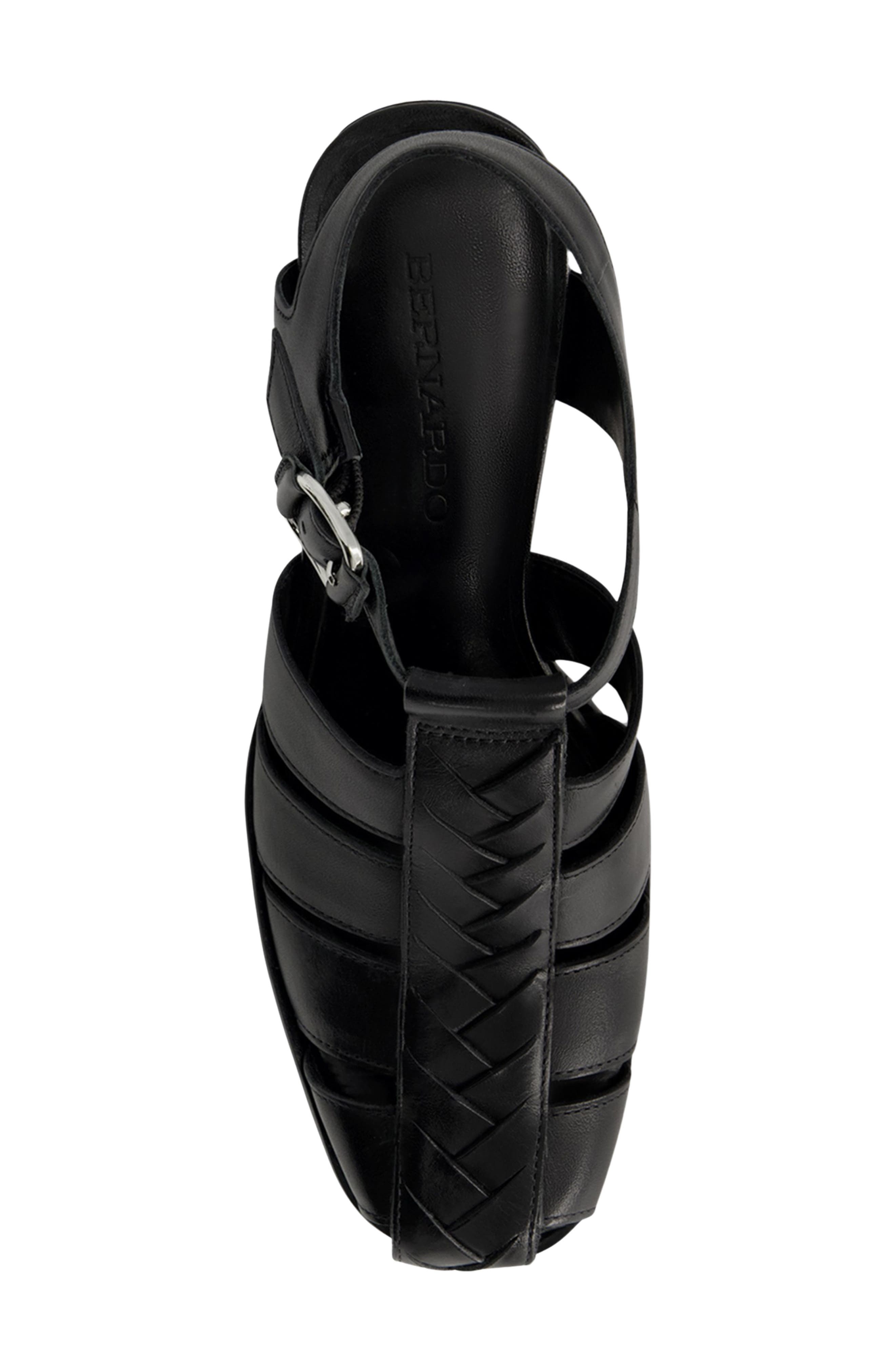 Bernardo Footwear Belmont Sandal, Alternate, color, Black Antique Calf