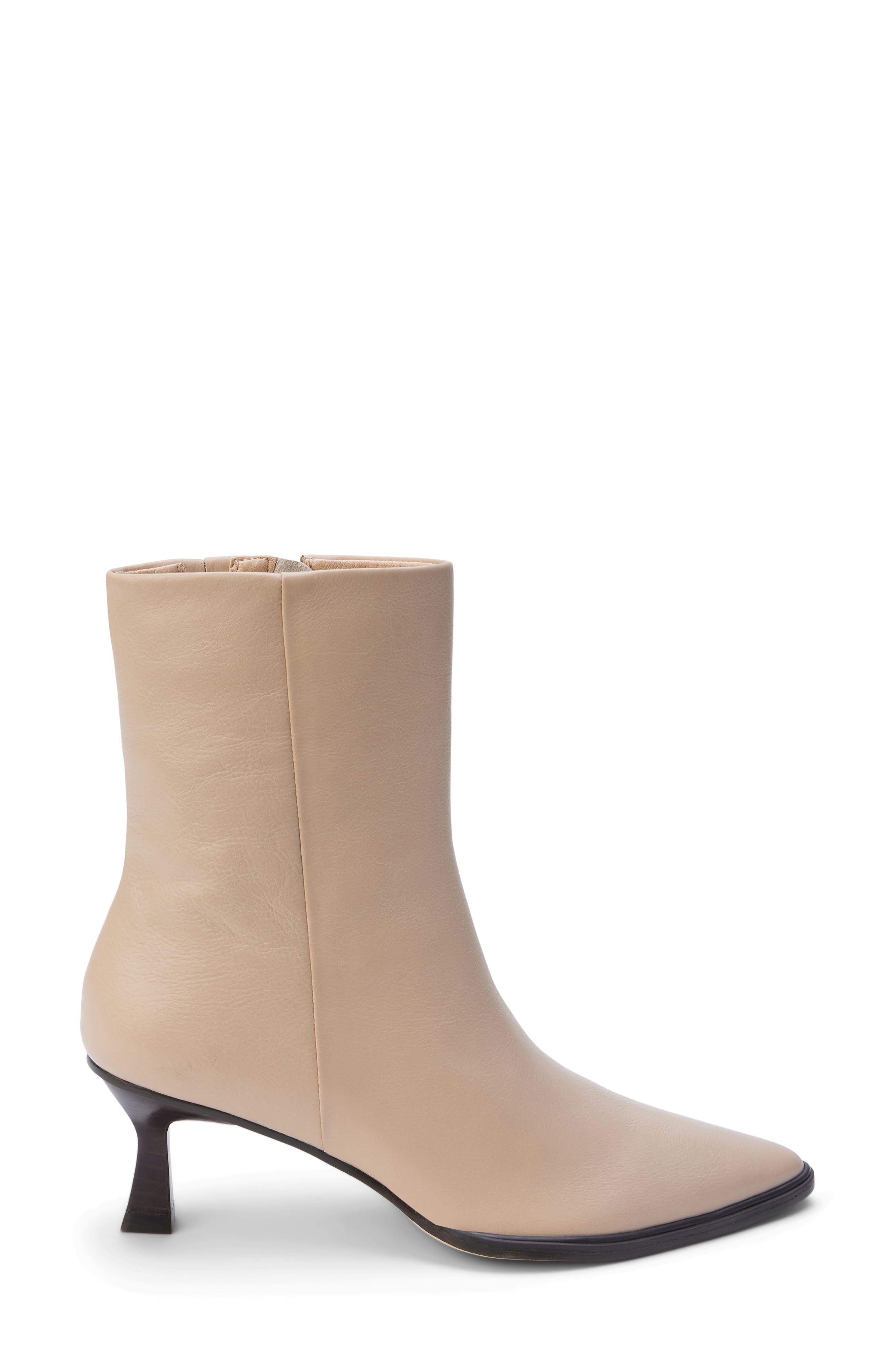 Gabbie Pointed Toe Bootie, Alternate, color, BEIGE