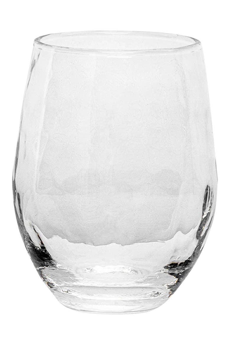 Puro Stemless White Wine Glass, Main, color, CLEAR