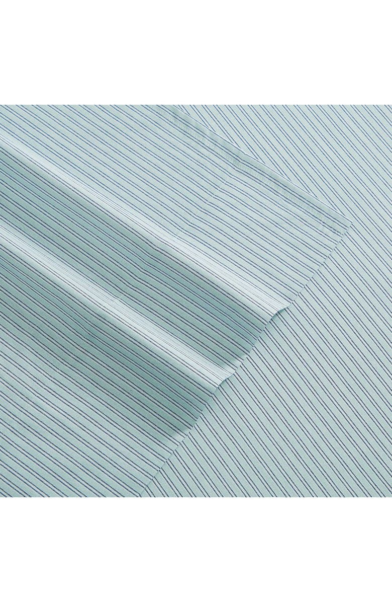 Tommy Hilfiger Highland Ticking Stripe Sheet Set, Alternate, color, Harbor Green/ Blue