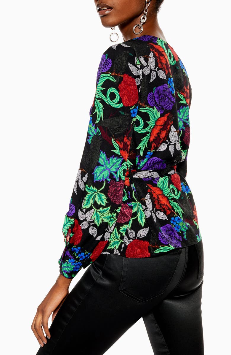 Topshop Grand Estate Blouse, Alternate, color,