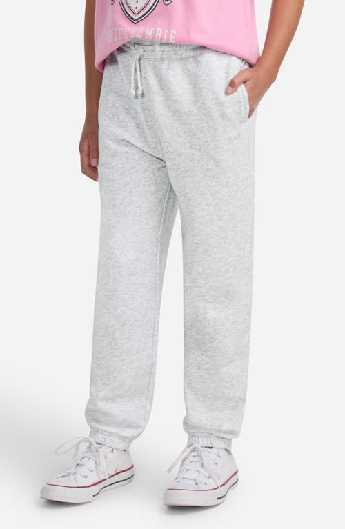 Abercrombie Kids Kids' Essential Fleece Joggers In Gray
