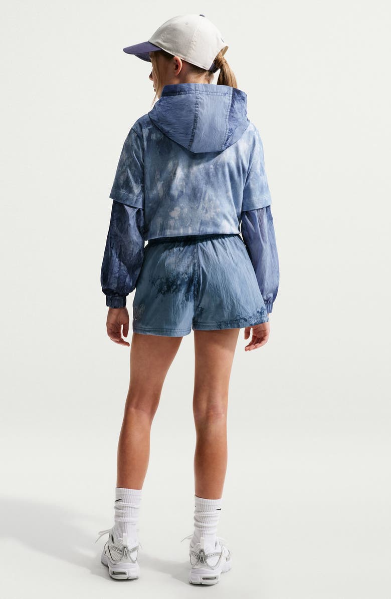 Nike Kids' Sportswear Club Woven Shorts, Alternate, color, 461 Mystic Navy/Soft Pearl