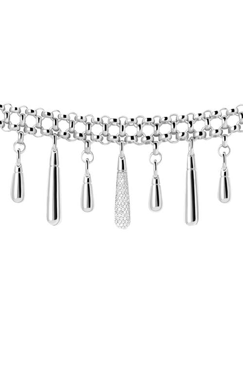 Pdpaola Jelly Choker Necklace In Silver