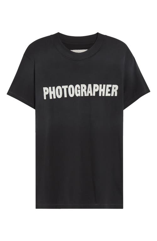 Erl Gender Inclusive Photographer Graphic T-shirt In Black