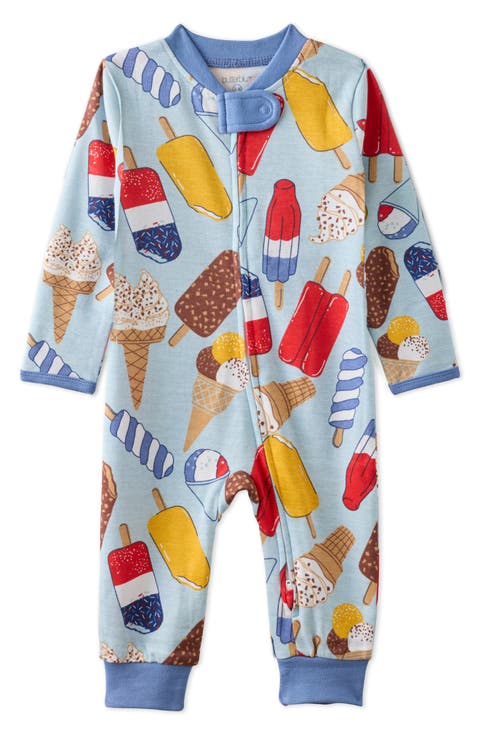 Shadow Footless Sleep & Play Organic Cotton Romper (Baby)