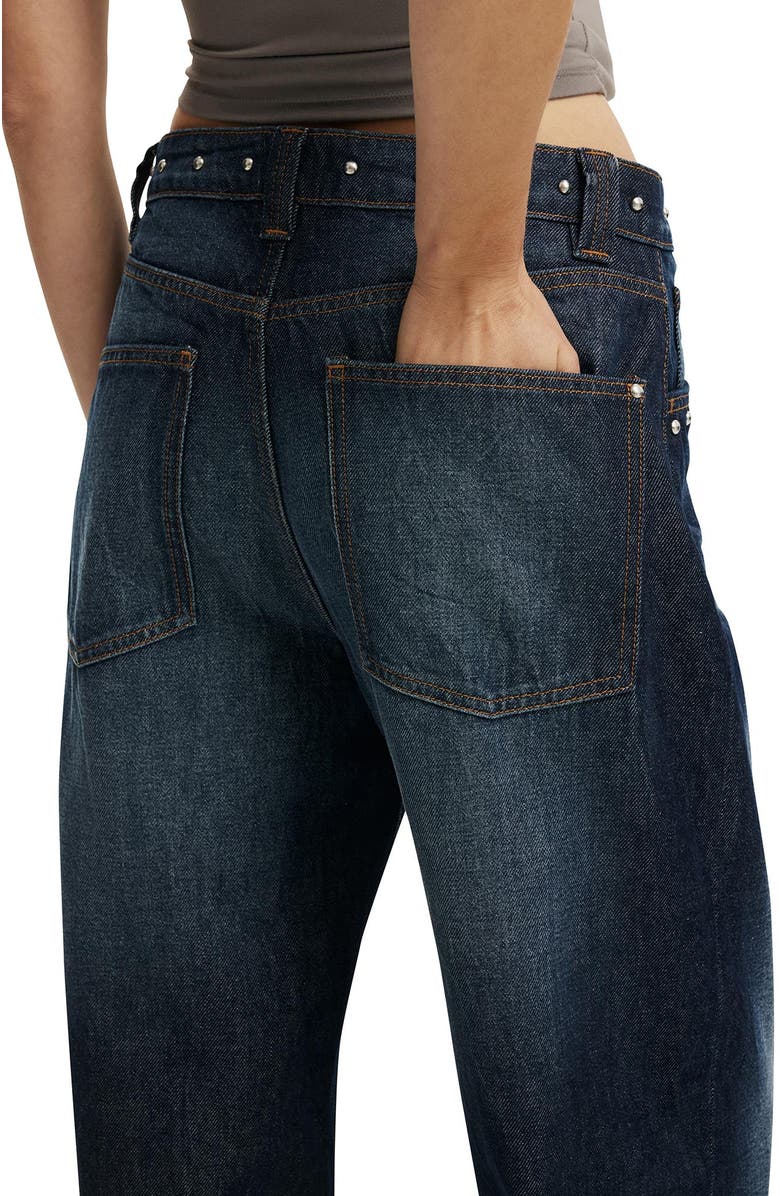 Cotton On Women's Low Super Baggy Jean, Alternate, color, Studded Sapphire Blue