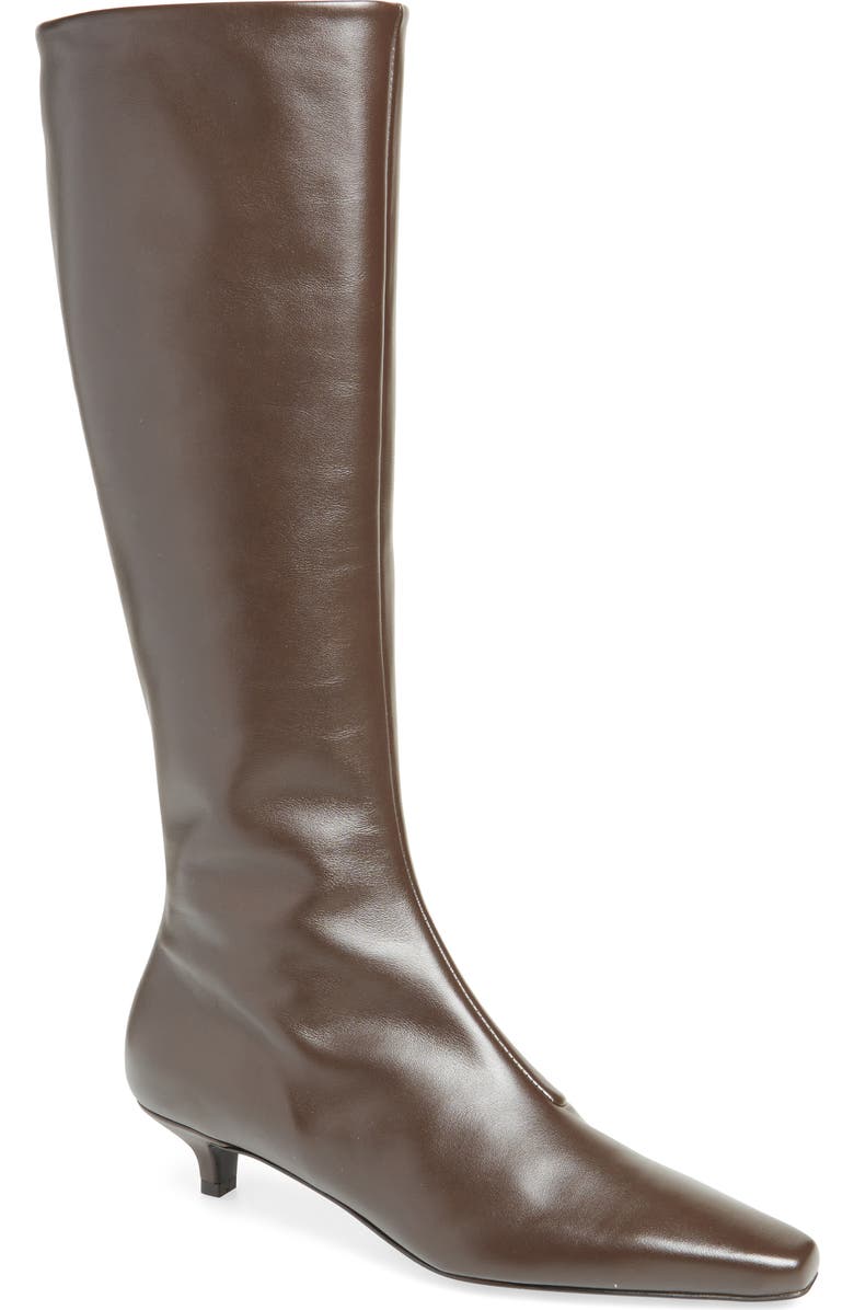 TOTEME The Slim Kitten Heel Knee High Boot, Main, color,