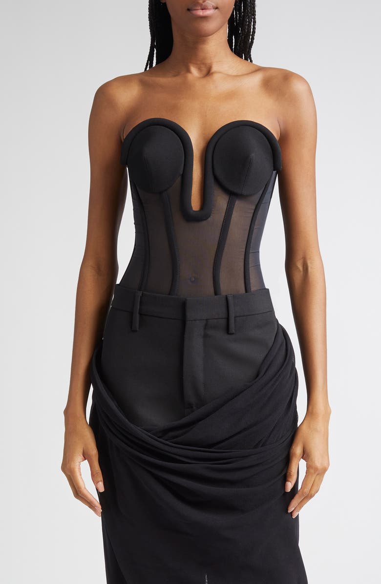 Jean Paul Gaultier The Corset Bodysuit, Main, color, 