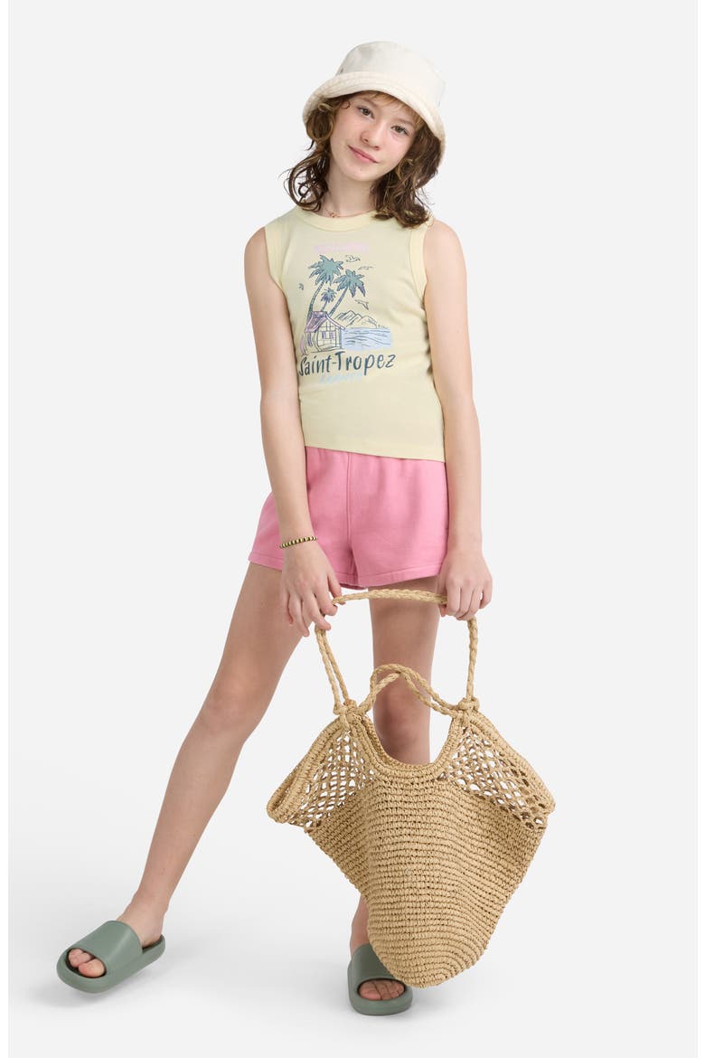 Kids' St. Tropez Cotton Blend Tank, Alternate, color, ANISE FLOWER