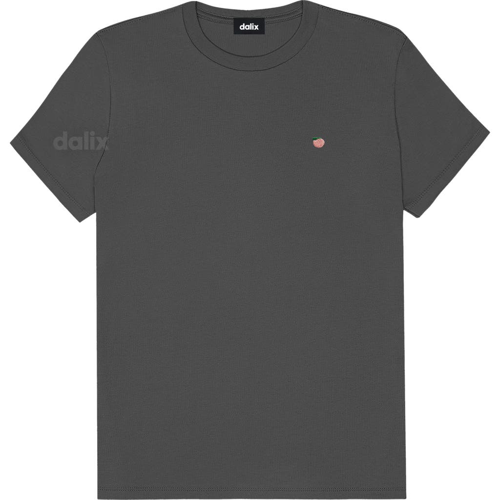 Dalix Womens Lil Peach Jersey Tee In Gray