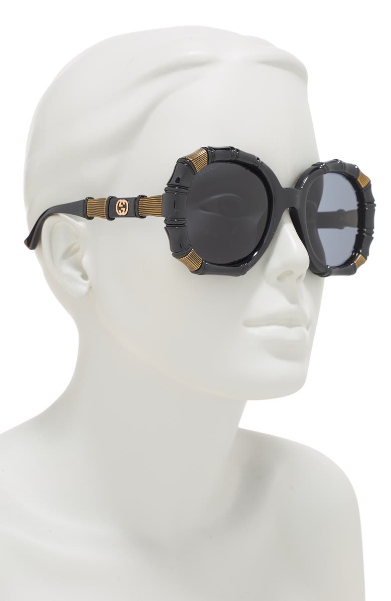 Gucci 54mm Round Sunglasses, Alternate, color,