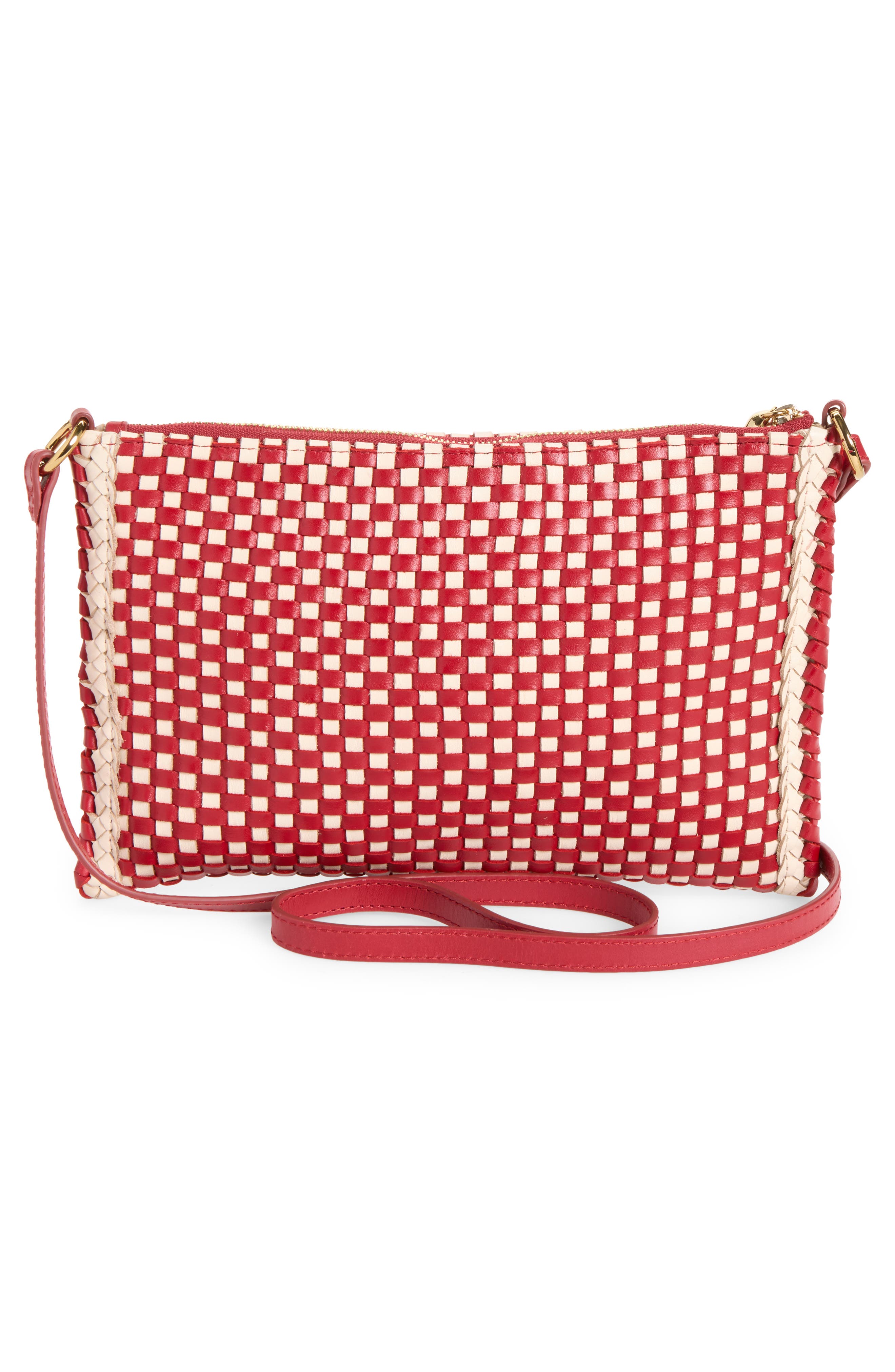 The Signature Woven Crossbody Bag, Alternate, color, BRIGHT EMBER MULTI