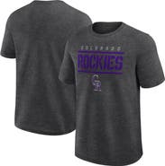 FANATICS Men's Fanatics Heather Charcoal Colorado Rockies Top Notch T-Shirt