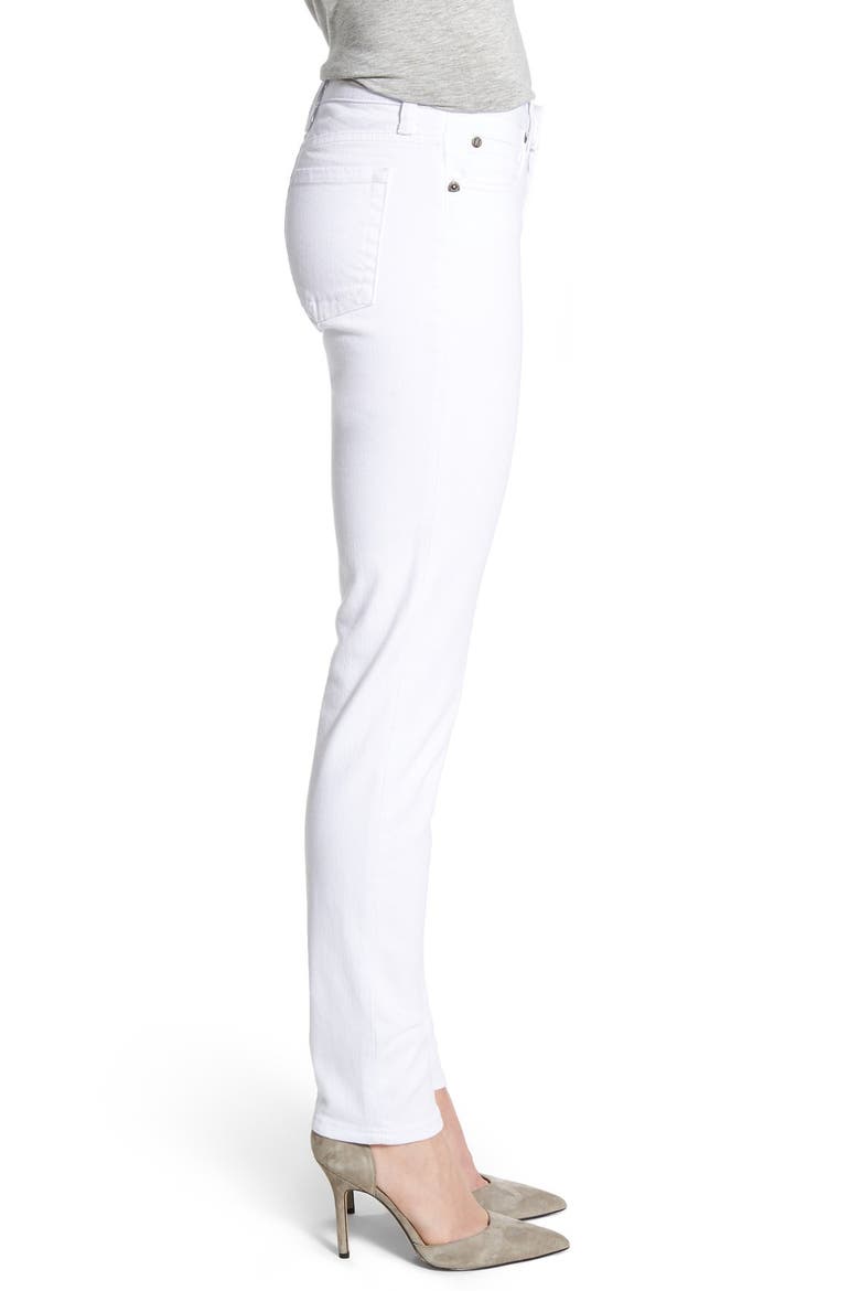 'Diana' Skinny Jeans, Alternate, color, WHITE