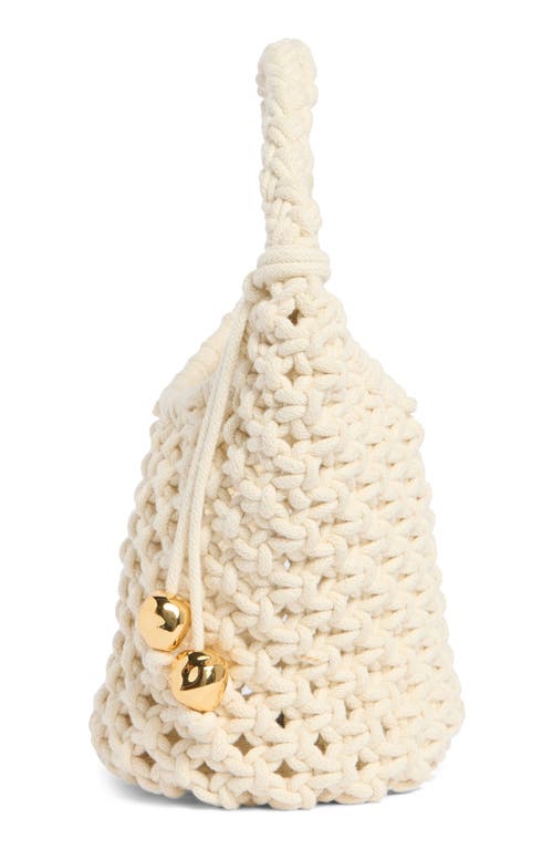 Madewell Braided Rope Pouchette In Brown
