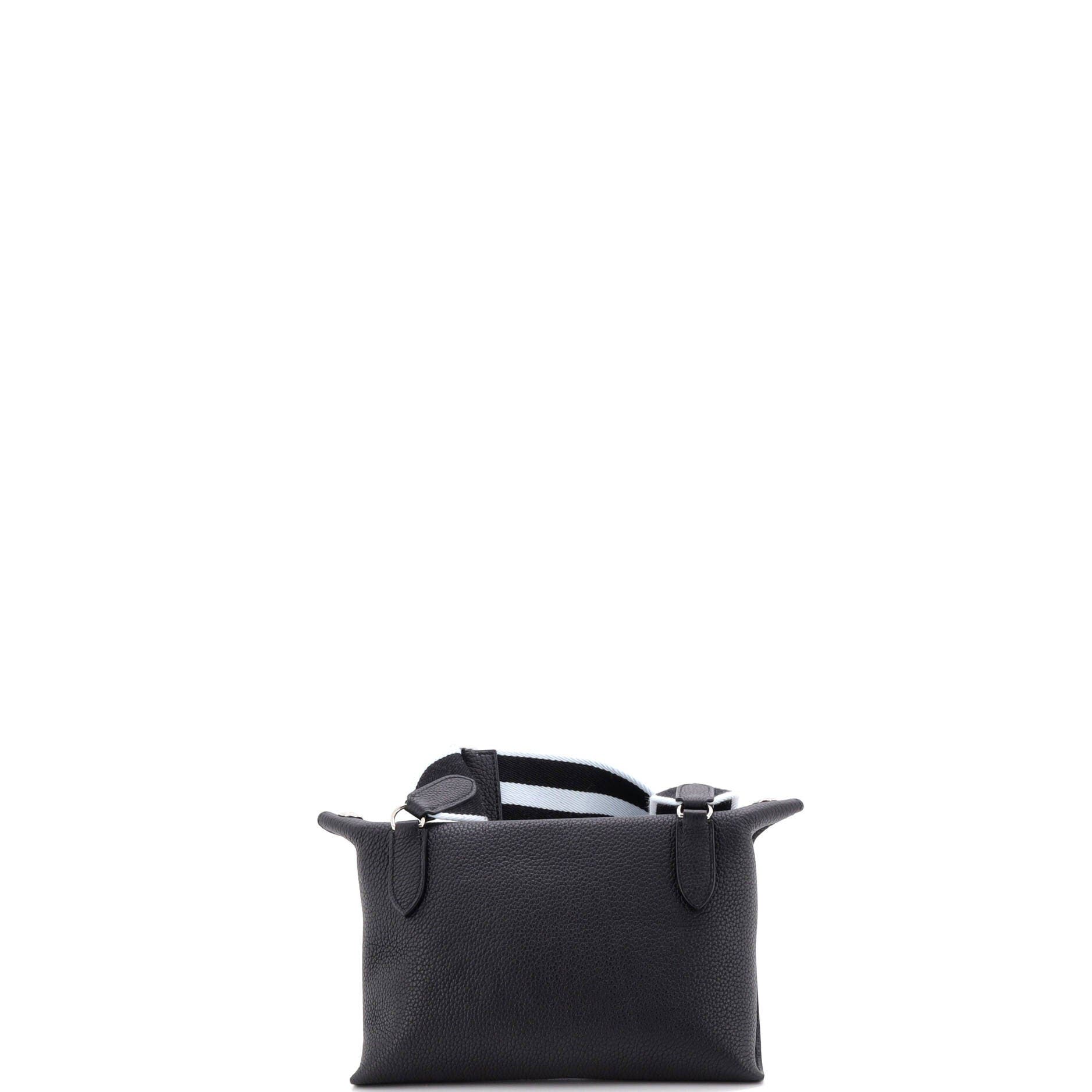 Videpoches Bag with Multicolor Strap Togo, Alternate, color, Noir