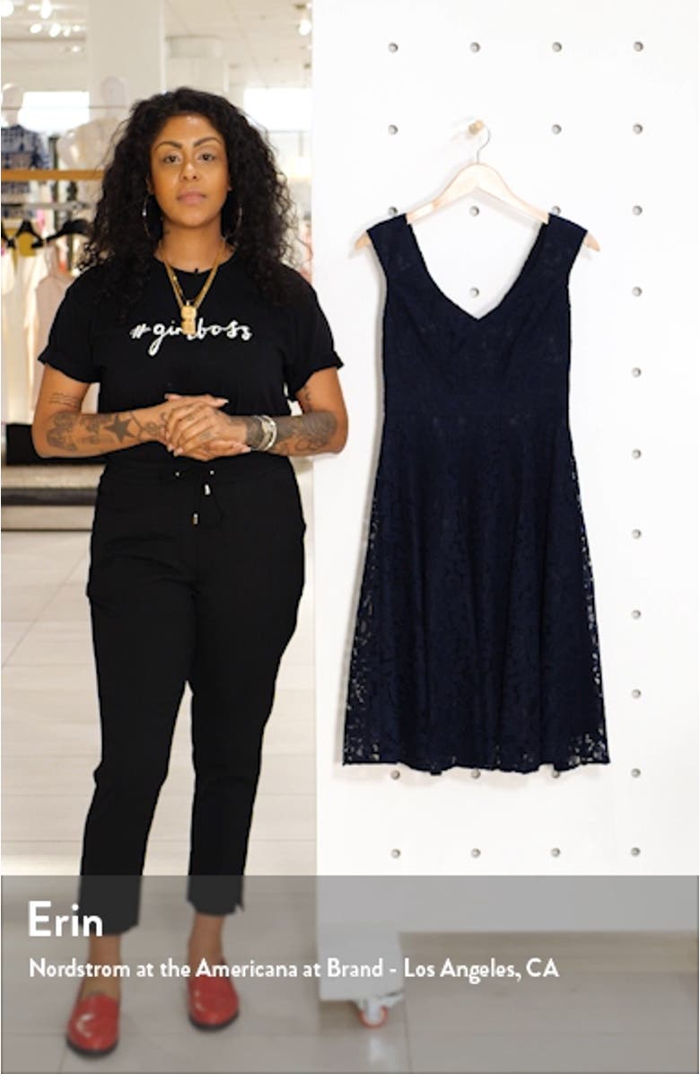 Lace Fit & Flare Dress, sales video thumbnail