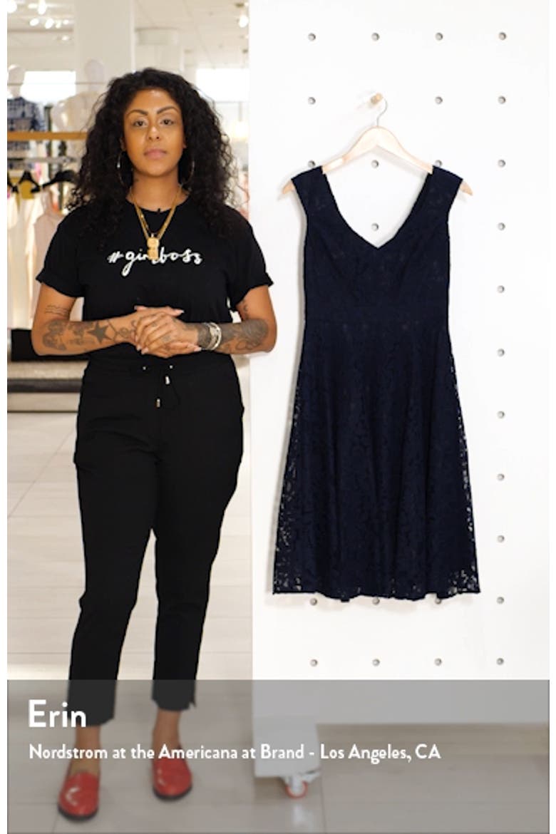 Lace Fit & Flare Dress video