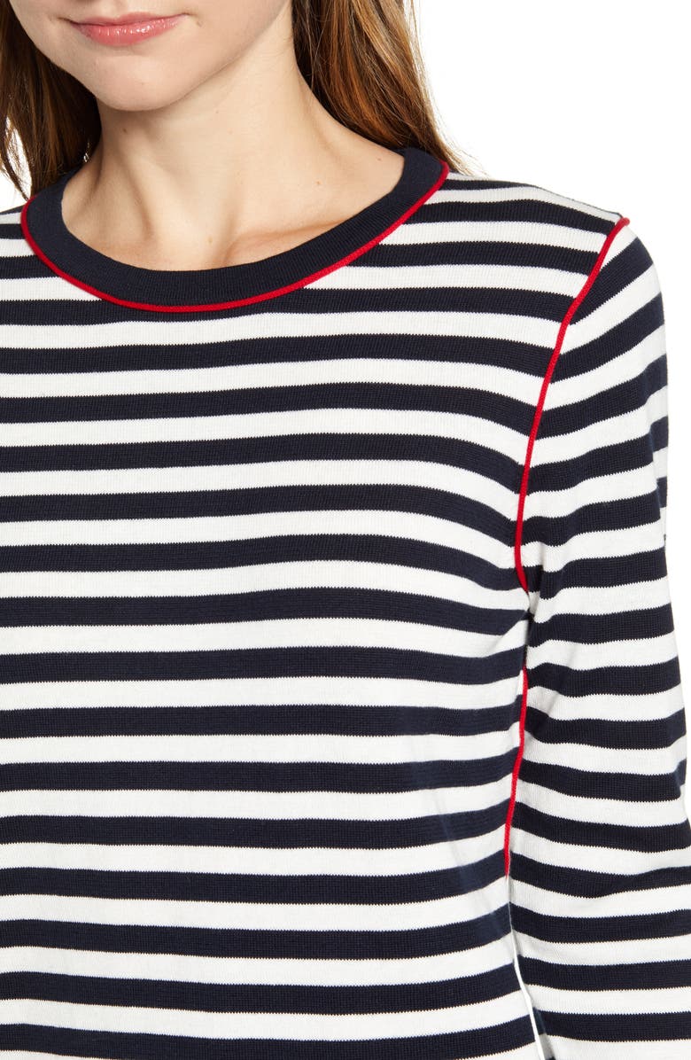Tommy Hilfiger Stripe Crewneck Sweater, Alternate, color, 