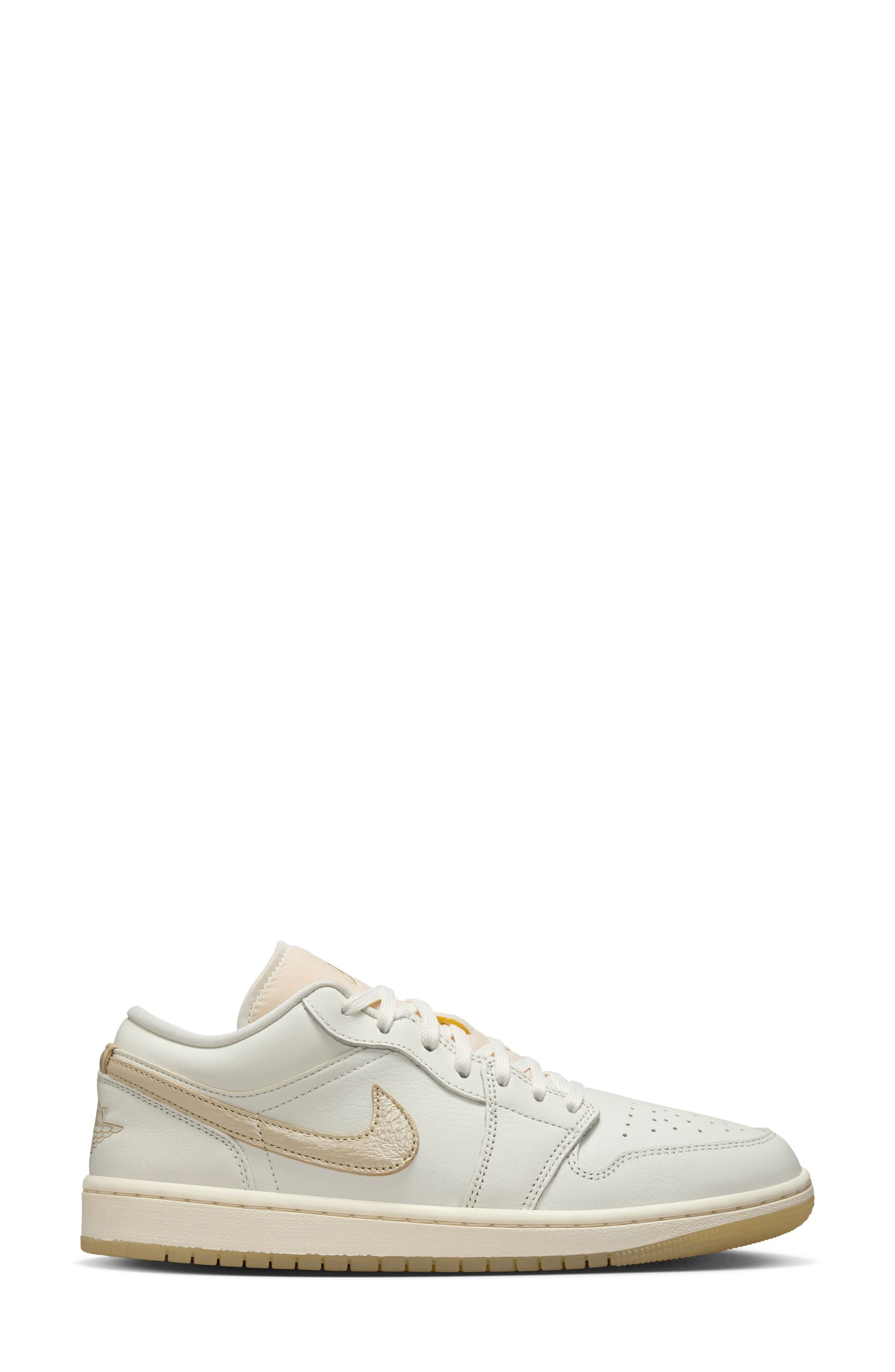Jordan Air Jordan 1 Low SE Basketball Sneaker, Alternate, color, Sail/ Team Gold/ Pale Ivory