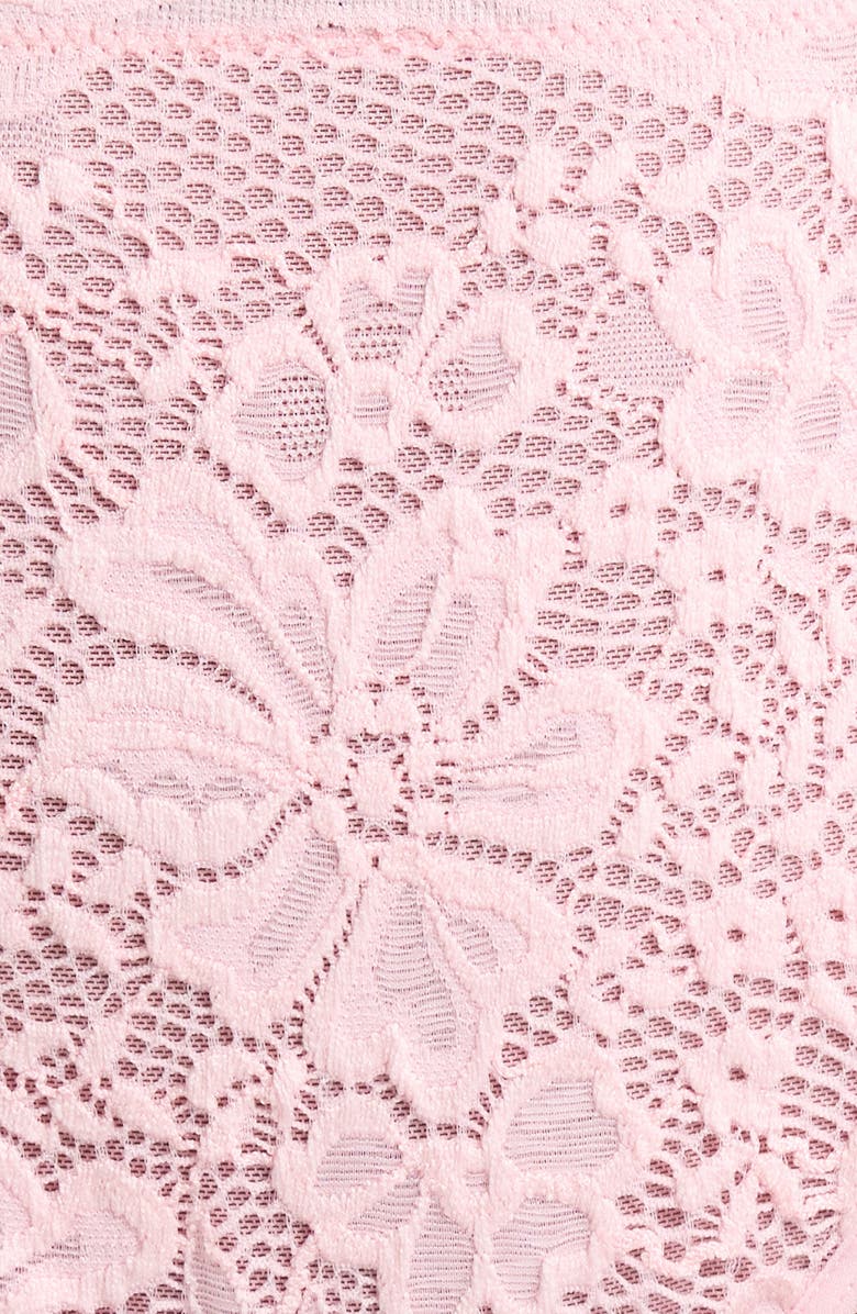 KILO BRAVA Lace & Mesh Bikini, Alternate, color, Petal Pink