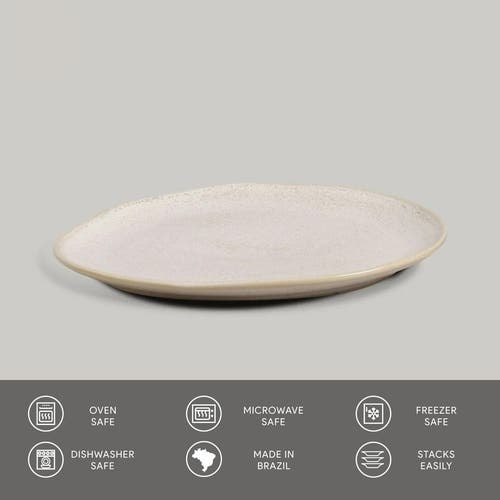 Porto Brasil Oval Dessert Plate Set Of 6 In Neutral