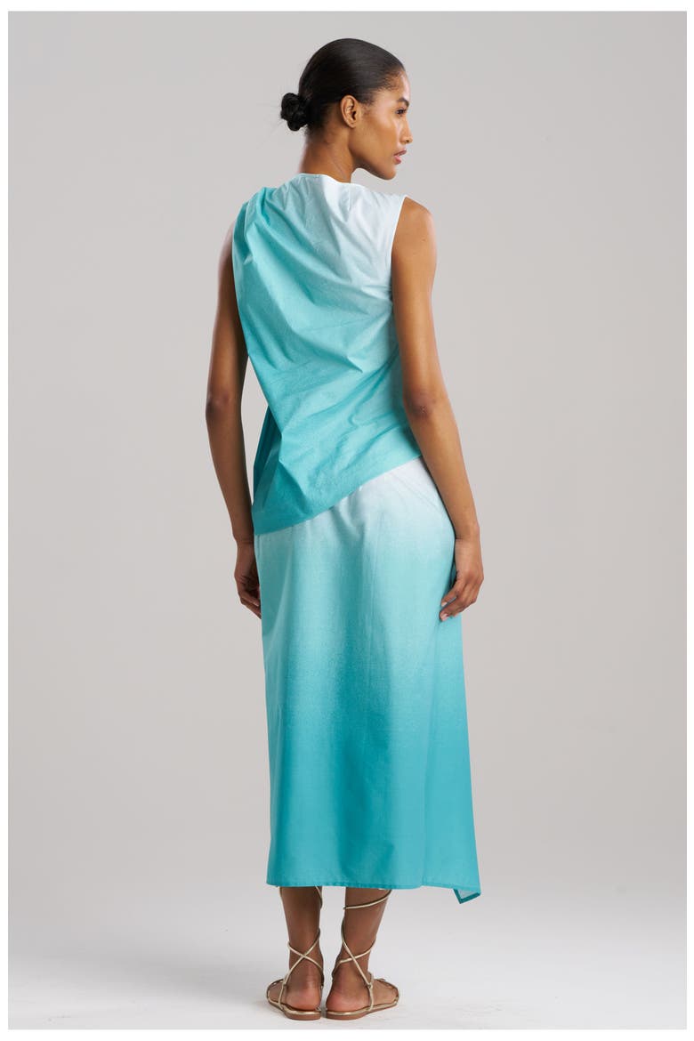 AKARI Origami Top, Alternate, color, LIGHT BLUE