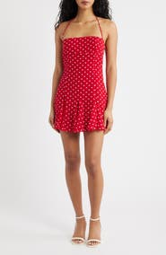 polka dot mini dress princess polly Moonlit Mini Dress | White polka | Womens