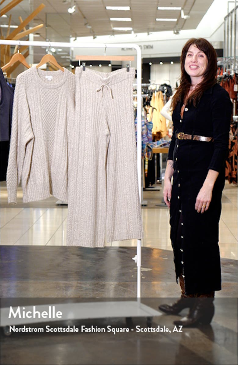 Loungewear Sweater & Wide Leg Pants Set, sales video thumbnail