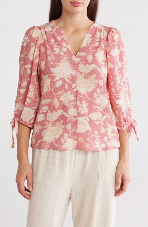 Floral Puff Sleeve Blouse