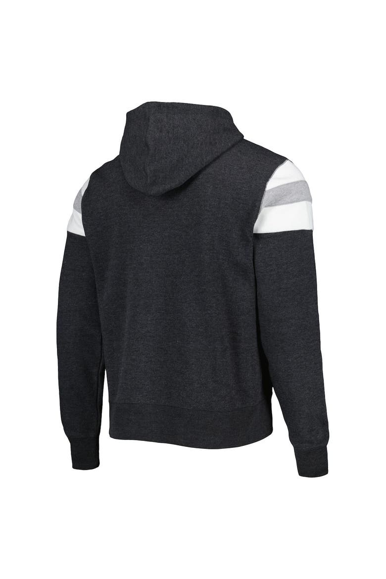 Men's '47 Heathered Black Las Vegas Raiders Premier Nico Pullover Hoodie, Alternate, color, Black