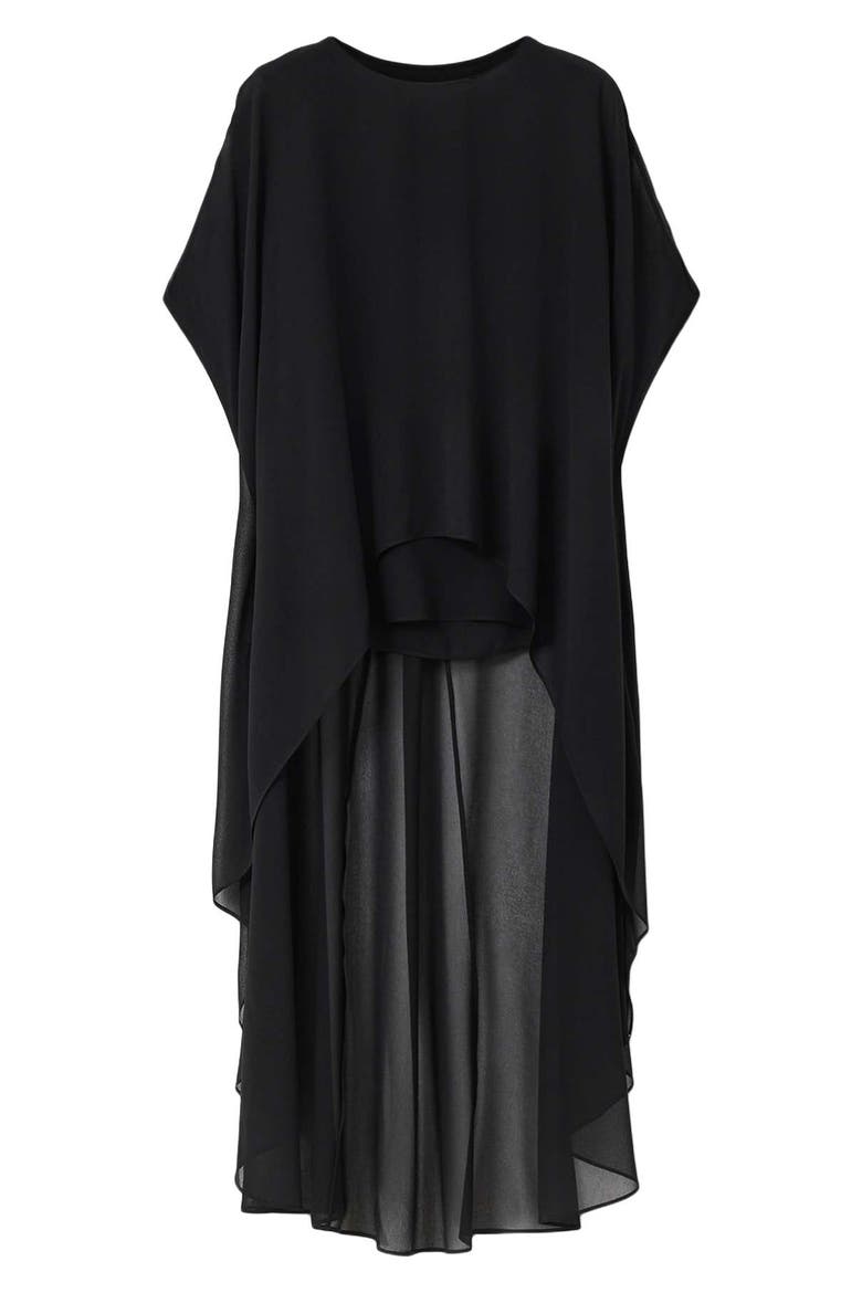 Jamie Sheer High Low Top, Alternate, color, BLACK