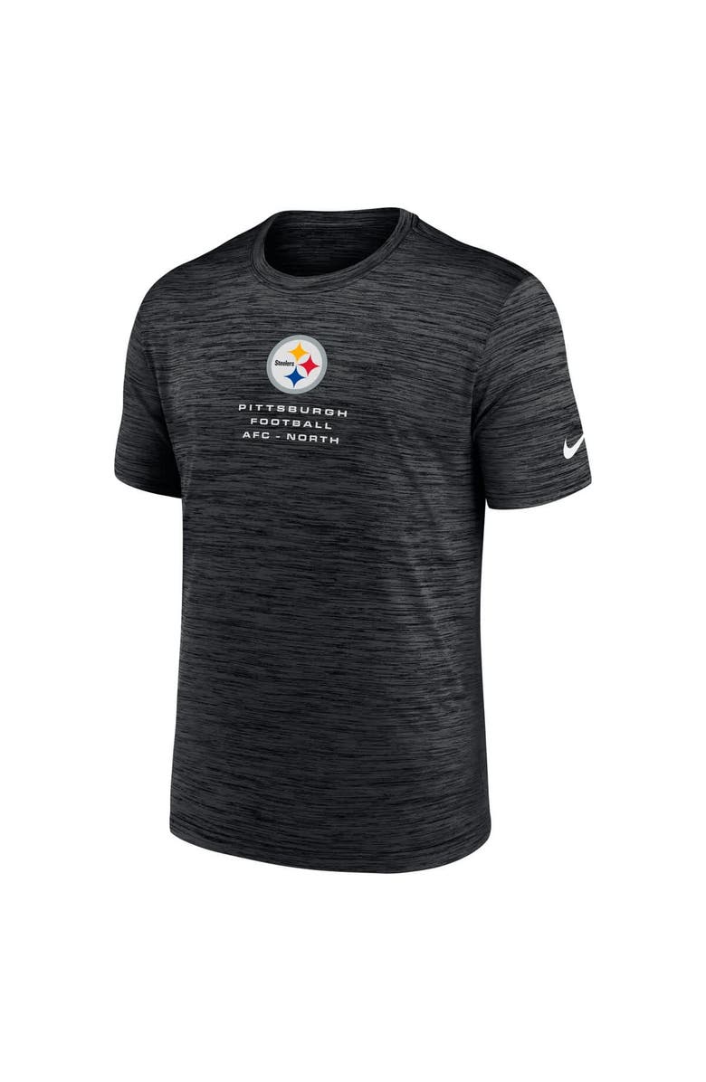 Nike Men's Nike Black Pittsburgh Steelers Velocity Ball Carrier Dri-FIT T-Shirt, Alternate, color, Black
