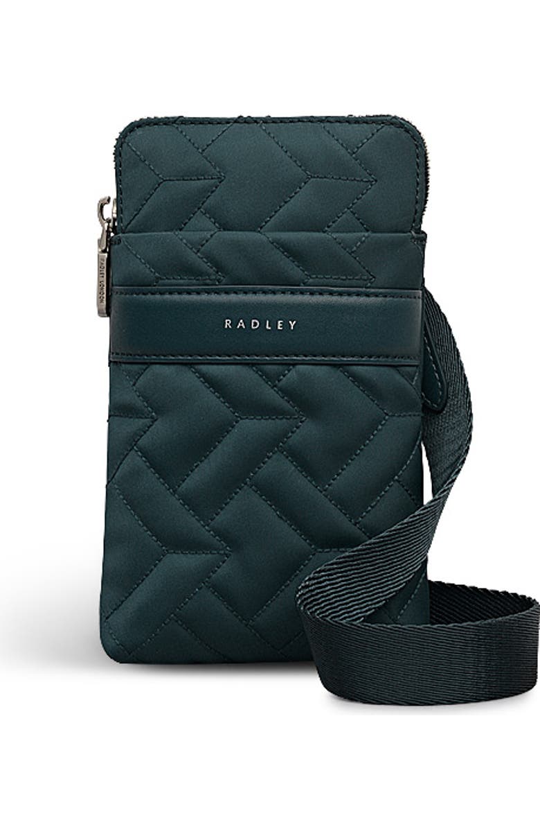 Radley Holland Park - Quilt Medium Zip Around Phone Crossbody Bag, Main, color, Teal