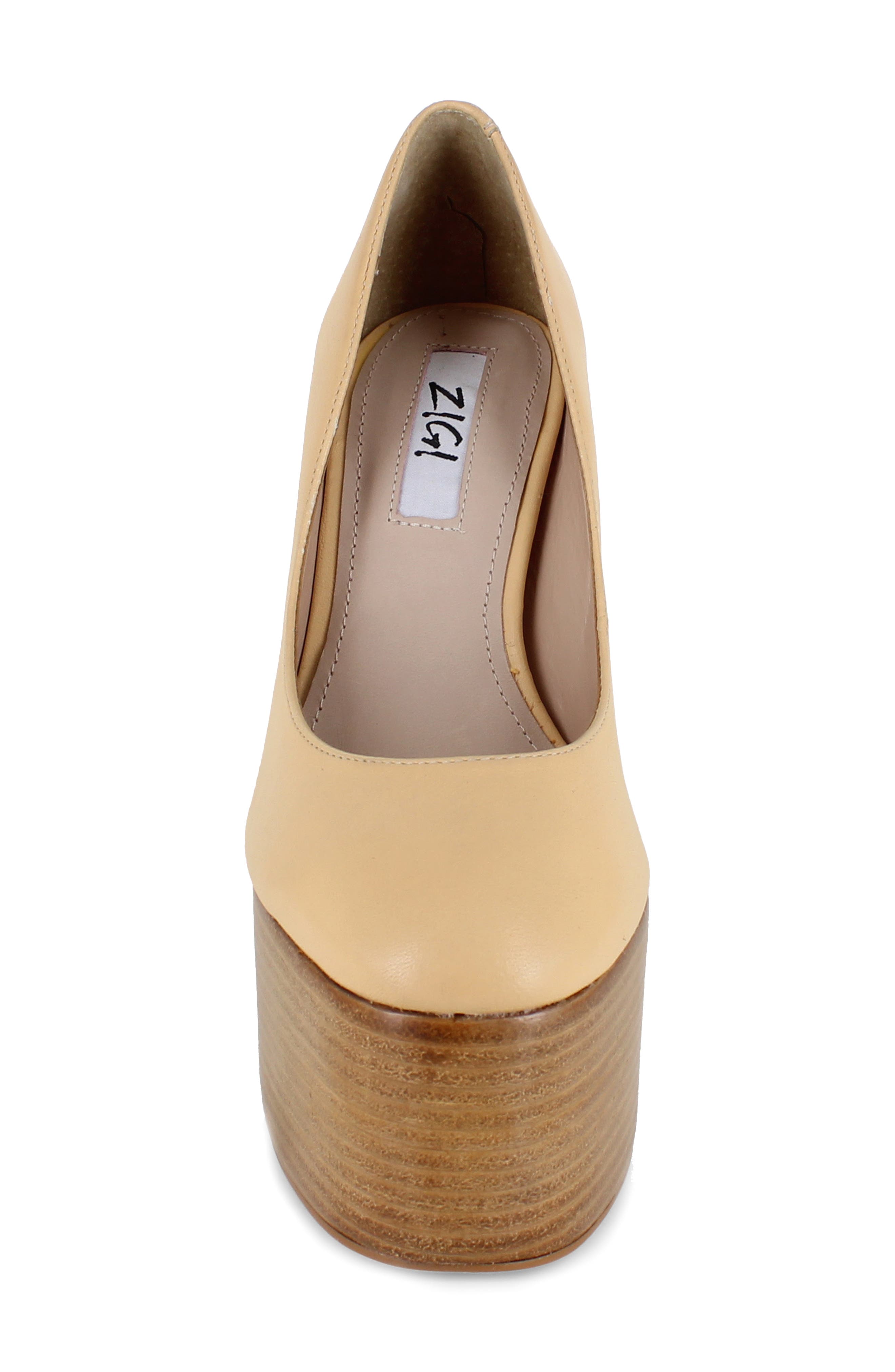 ZIGI Camilla Platform Pump, Alternate, color, Nude Leather
