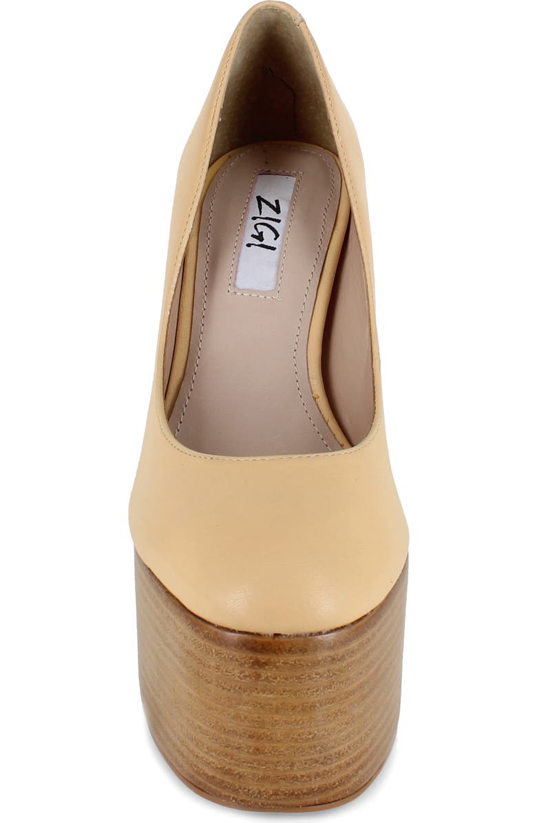 ZIGI Camilla Platform Pump, Alternate, color, Nude Leather