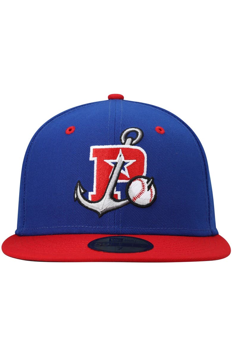 New Era Men's New Era Blue Stockton Ports Authentic Collection Road 59FIFTY Fitted Hat, Alternate, color, Blue
