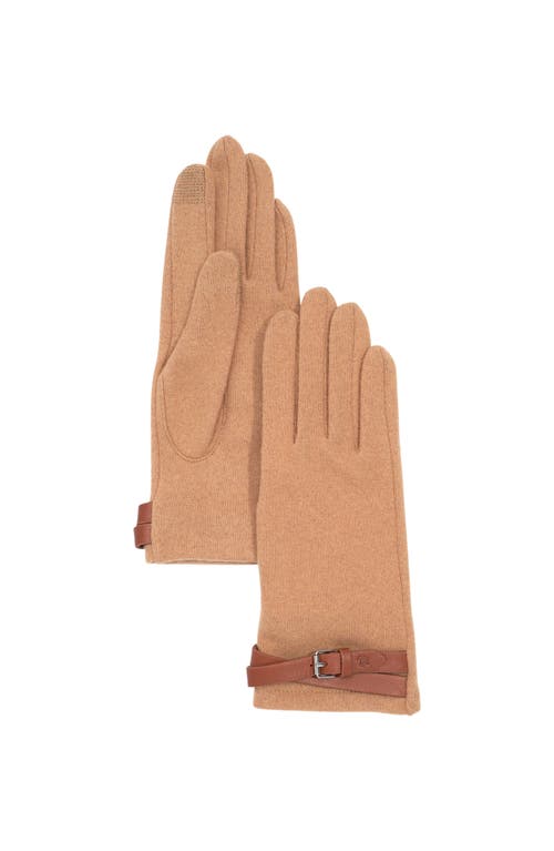Lauren Ralplh Lauren Criss Cross Belt Glove In Brown