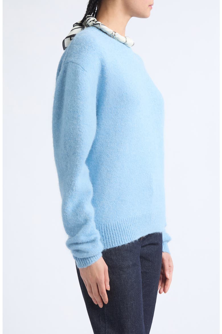 Alpaca Blend Crewneck Sweater, Alternate, color, PALE BLUE