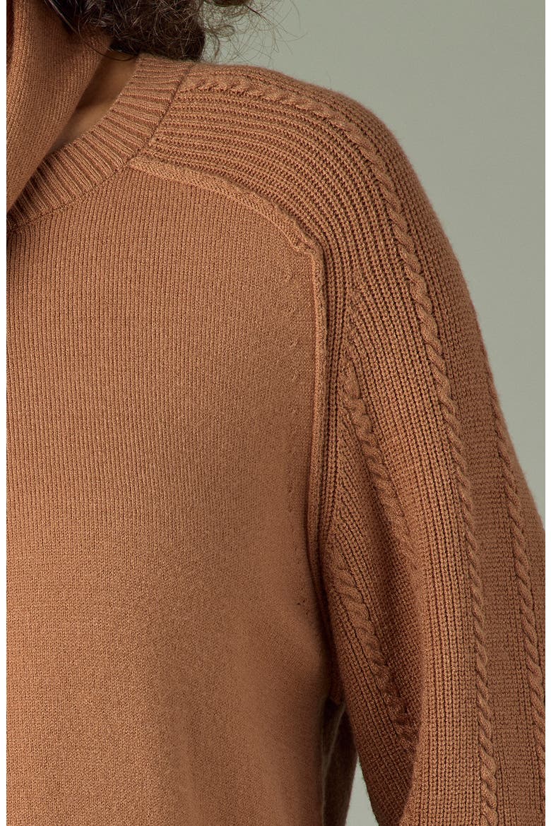 Tie Neck Sweater, Alternate, color, SAHARA SAND