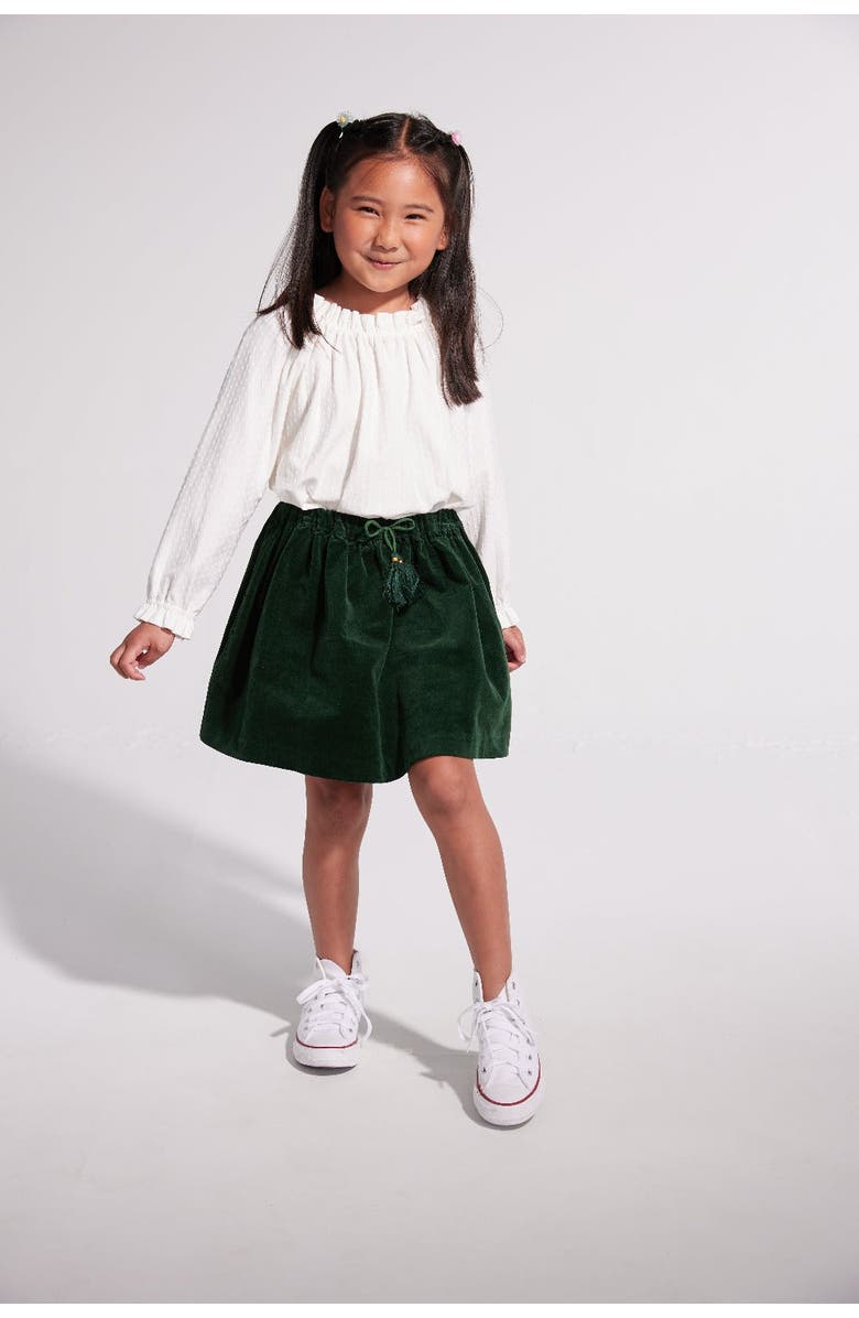 BISBY Kids' Floral Tory Top, Alternate, color, Snow Pointelle