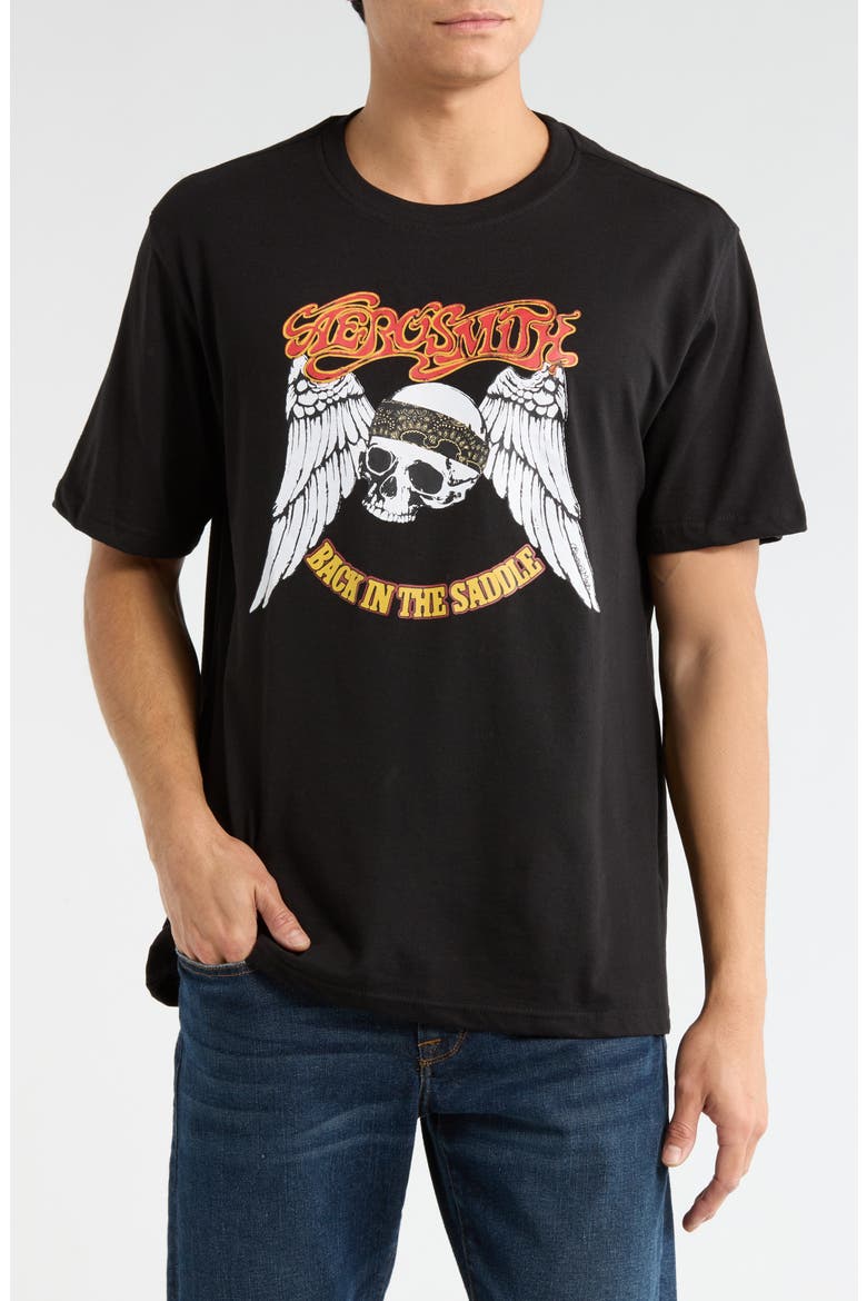 Aerosmith Graphic T-Shirt, Main, color, BLACK