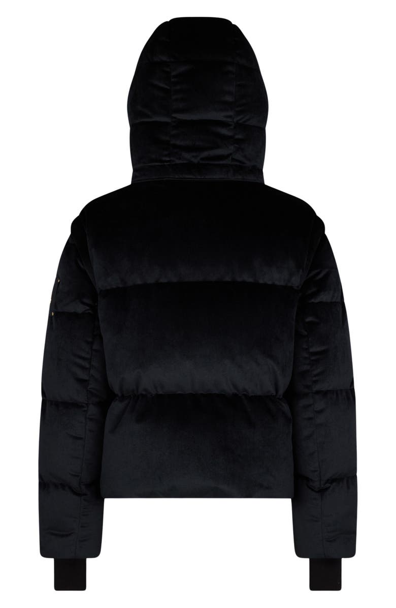 Moose Knuckles Misti Water & Wind Resistant 800 Fill Power Down Convertible Velour Jacket, Alternate, color, 