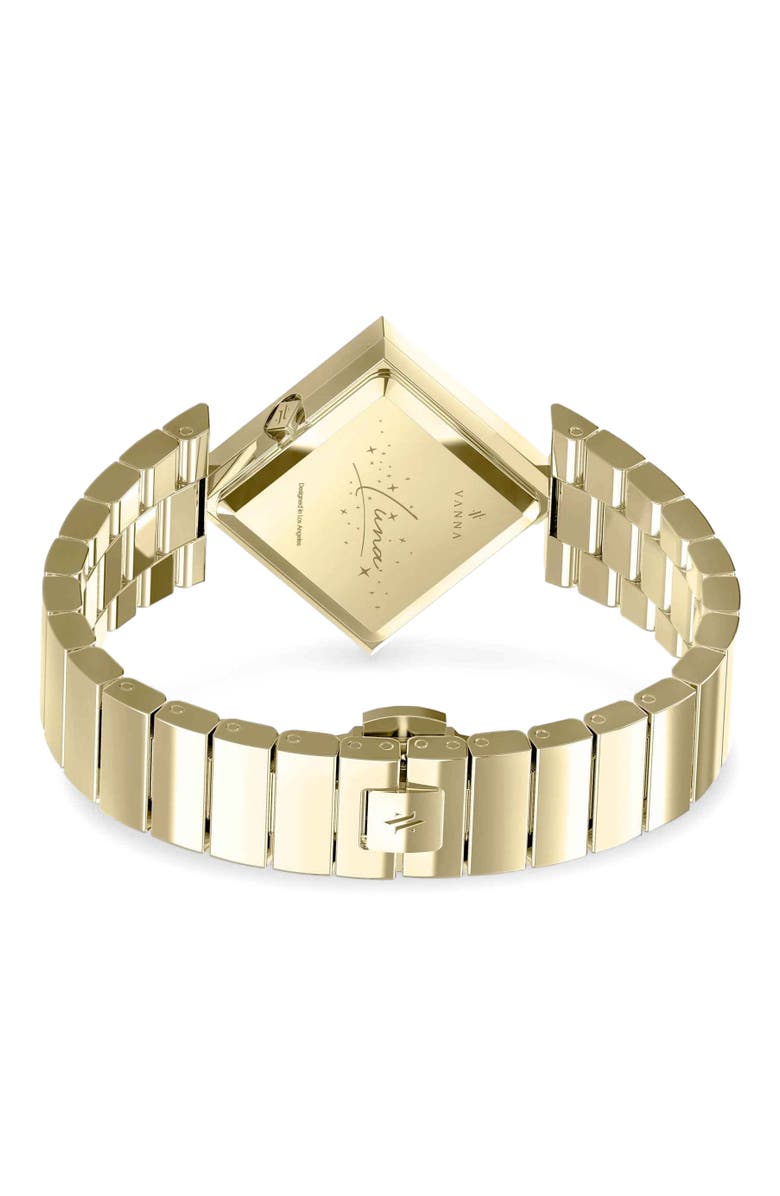 VANNA Luna Watch, Alternate, color, Black Sandstone-Gold