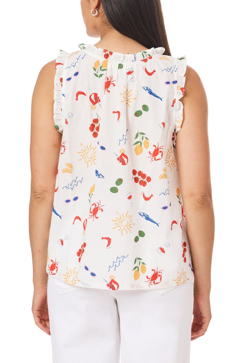 C & C California Katina Cotton Tank Top, Alternate, color, Sugar Swizzle Conversational