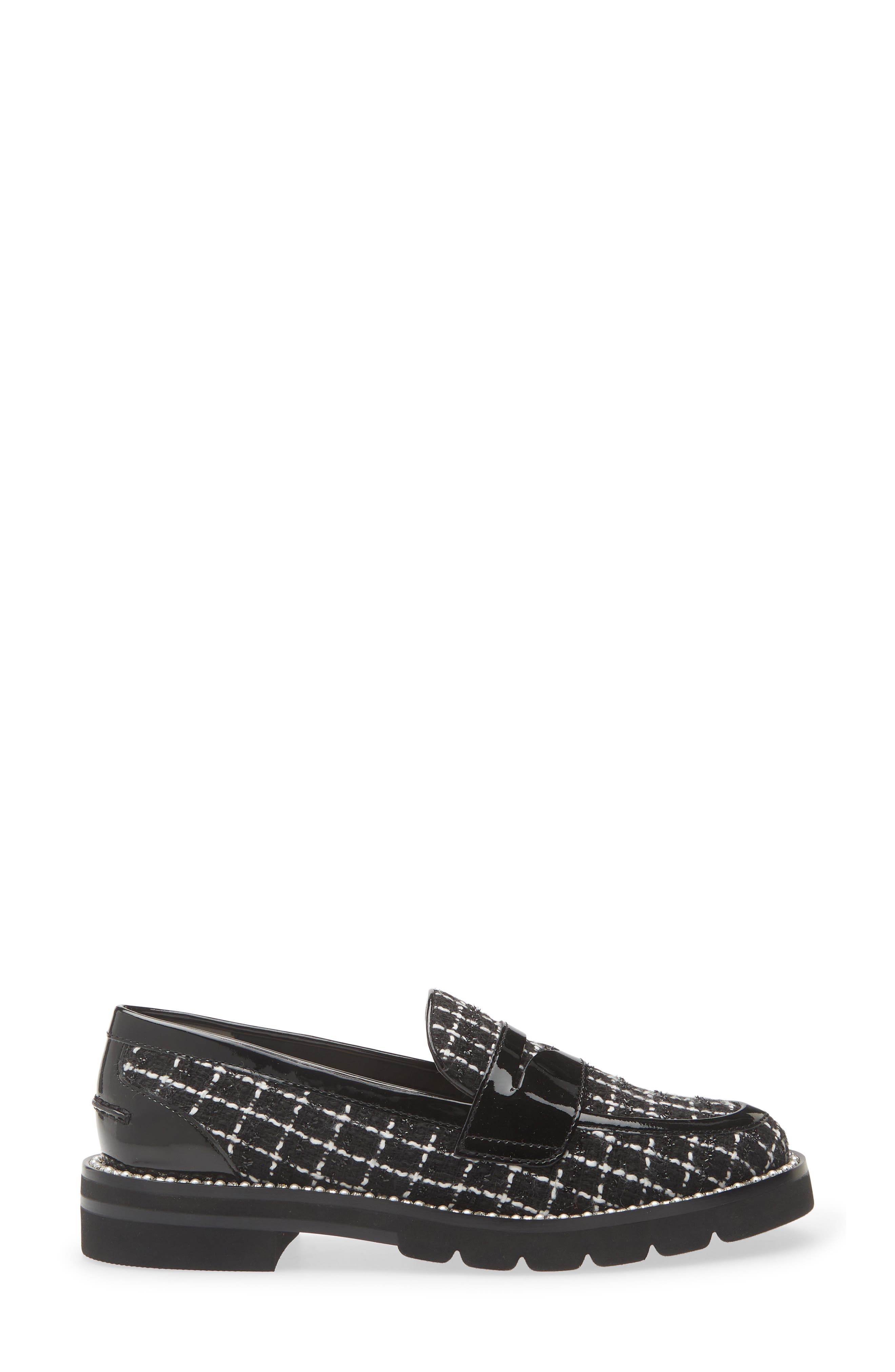 Monty Leather Loafer, Alternate, color, BLACK MULTI/ BLACK